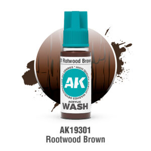 AK Interactive Rotwood Brown Acrylic Wash 18ml